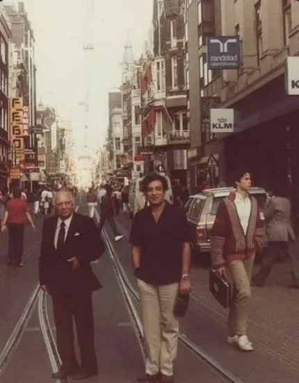 urdu poets — faiz and faraz on a street in amsterdam